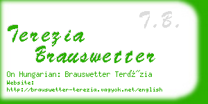 terezia brauswetter business card